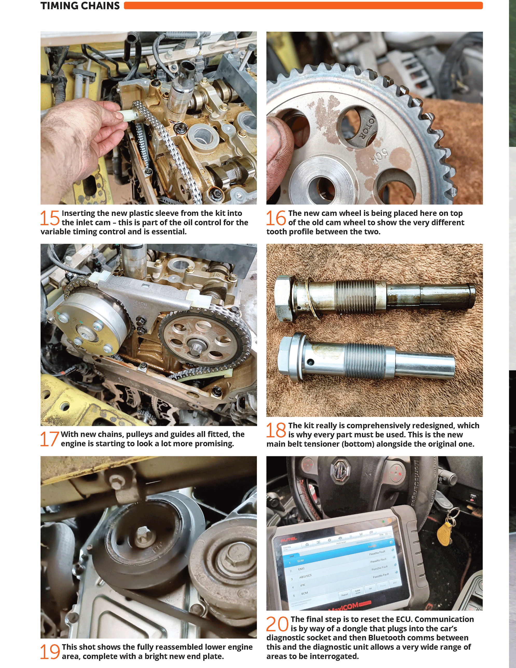 MG3 TIMING CHAIN RENEWAL The MG Owners' Club