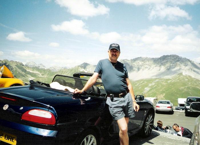 Taken at the top of the Stelvio Pass, 2nd highest in Europe, en route between Modena and Freiburg (the long way round)