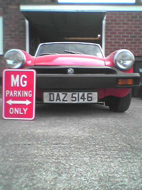 MG MIDGET PARKING ONLY