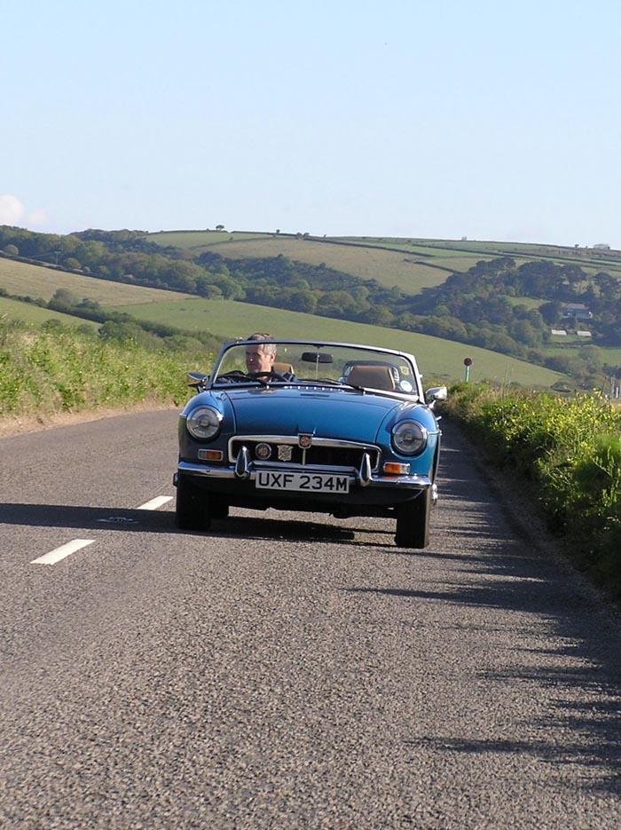 My mate Rob in his MGB which he has owned from new