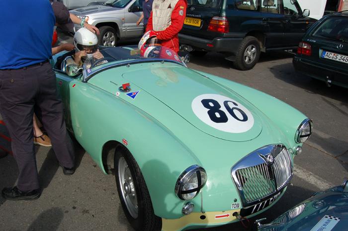 RAC Woodcote Trophy - MGA in the paddock, right before the start