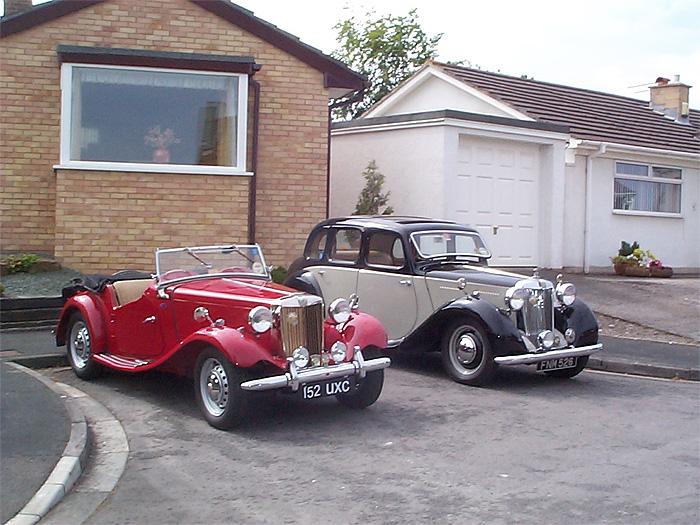 The Wright family MG&#039;s after Adam&#039;s 1952 American imported TD was fettled and joined Dad&#039;s 1947 YA