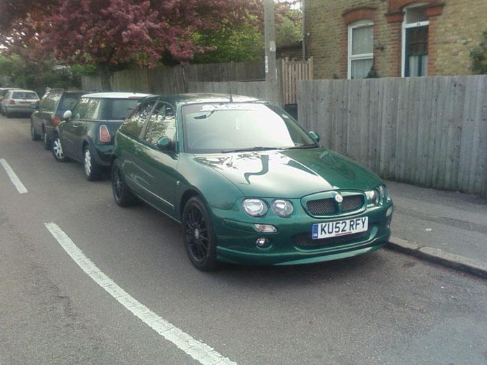 This is my lovely MG ZR +120