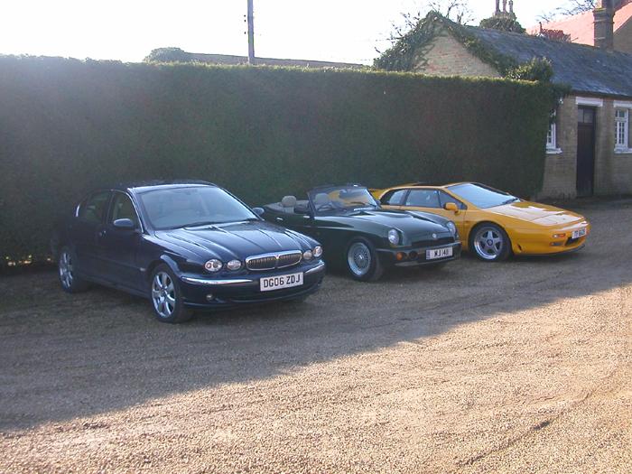 My line up of fine cars