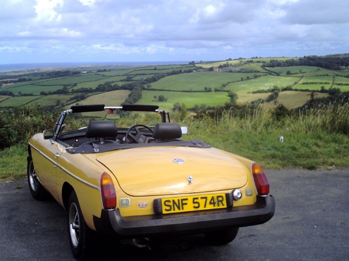 Phil Browns 1977 MGB on its first long run of 2008 a 230 mile round trip from Huddersfield to Whitby