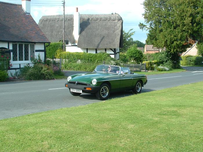 My newly acquired MGB on a recent run through Shakespeare country!(this one in Sambourne)
