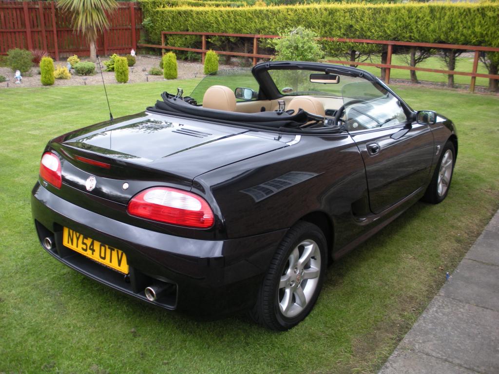My MG TF 135 in Black pearl with black and tan interior