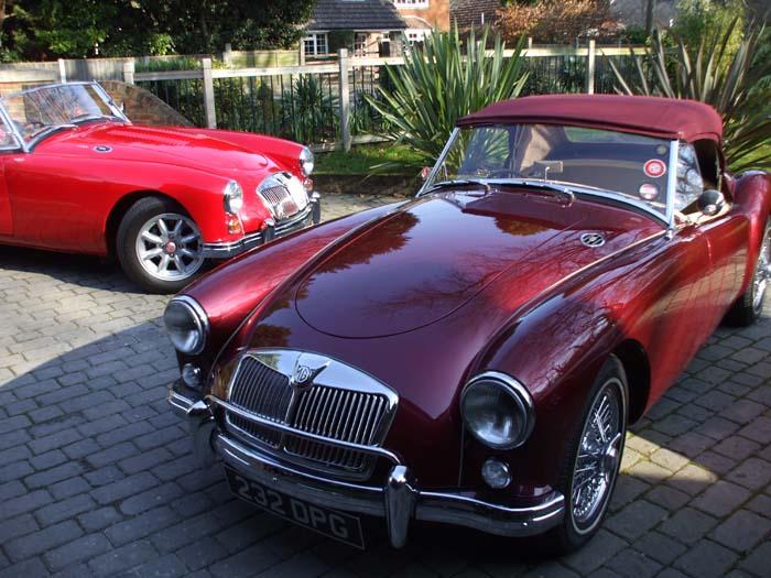 A brace of MGA in sunny Bournemouth 1020 land