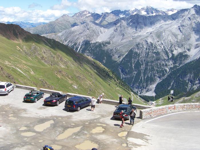 The old girl made it. Stelvio pass Switzerland