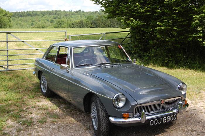 My MGC GT on the hill at Goodwood in the summer of 2009