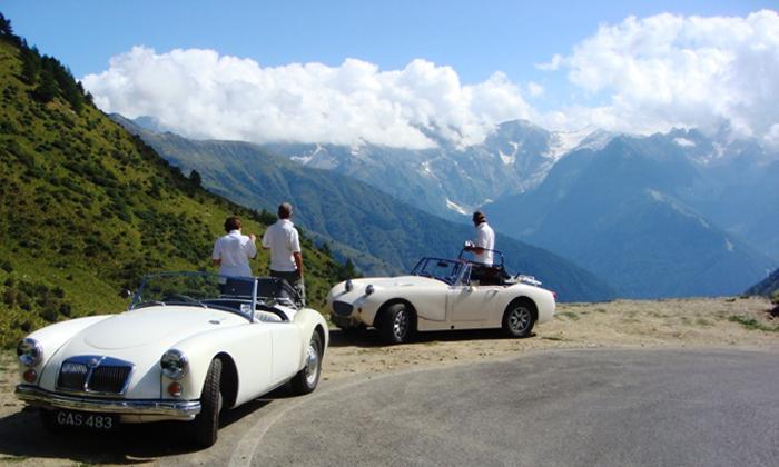 Brief stop to catch our breath.  The most spectacular journey in Italy.  A must-do for any MG driver!