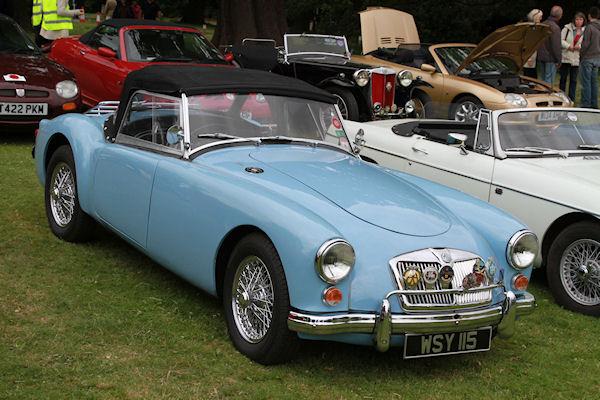 1959 iris blue mga roadster