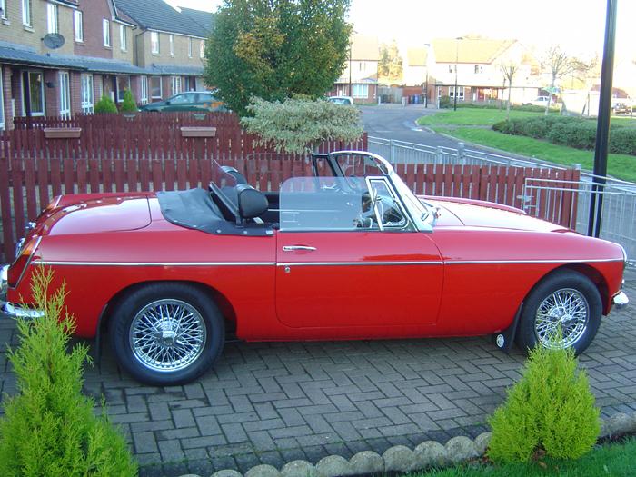 MY LOVELY MGB CLEANED AND READY FOR PLENTY SUMMER FUN!!!