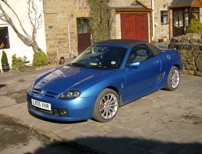 MG TF 160 Spark outside my house