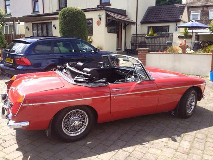 1967 MGB Roadster had only been drivem 4 miles each year for last for years!