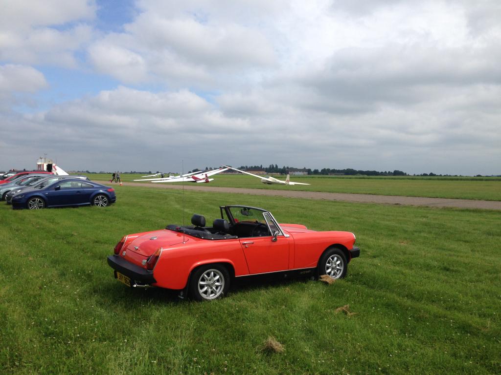 My Midget at Nene Valley Gliding Club.