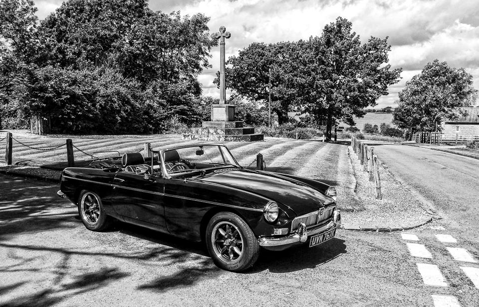 MGB Roadster at Castle Ashby