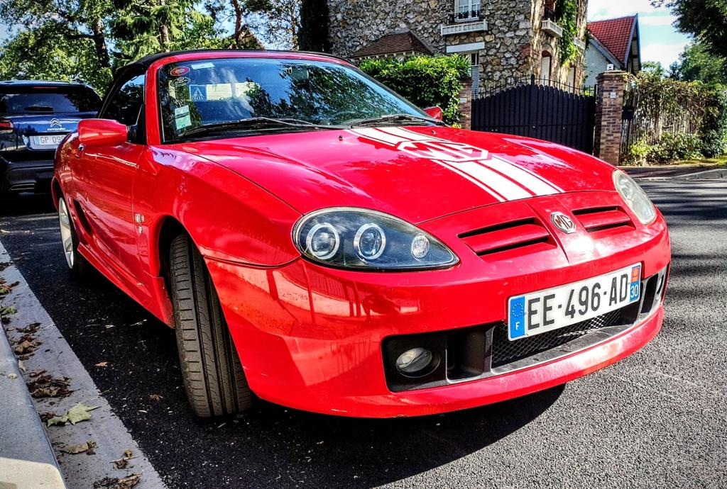My 2003 Red MG TF after a clean and polish