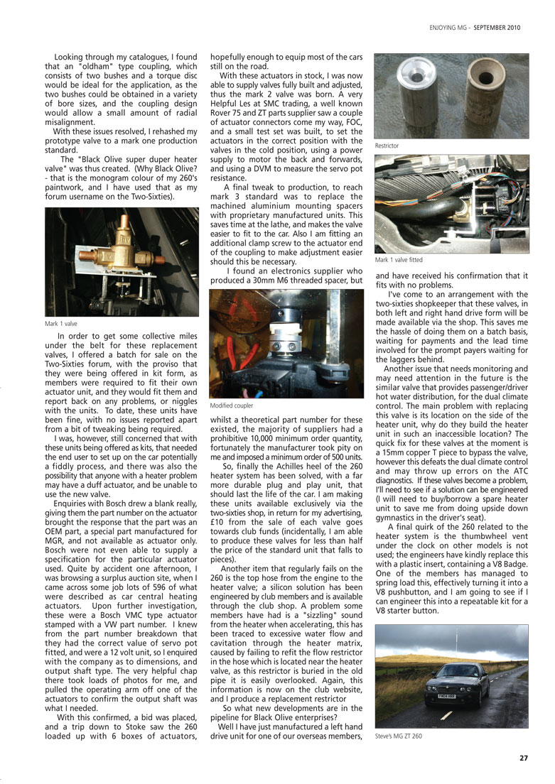 MG ZT 260 Heater - Page 2