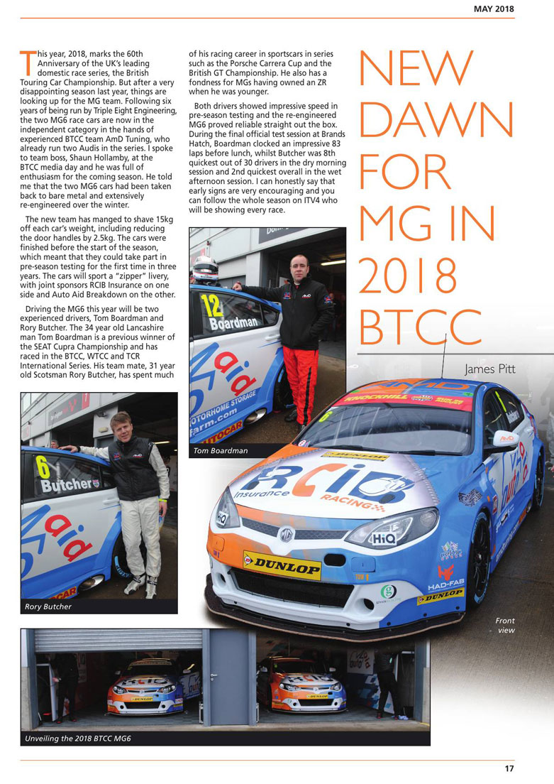 BTCC-2018-Lineups