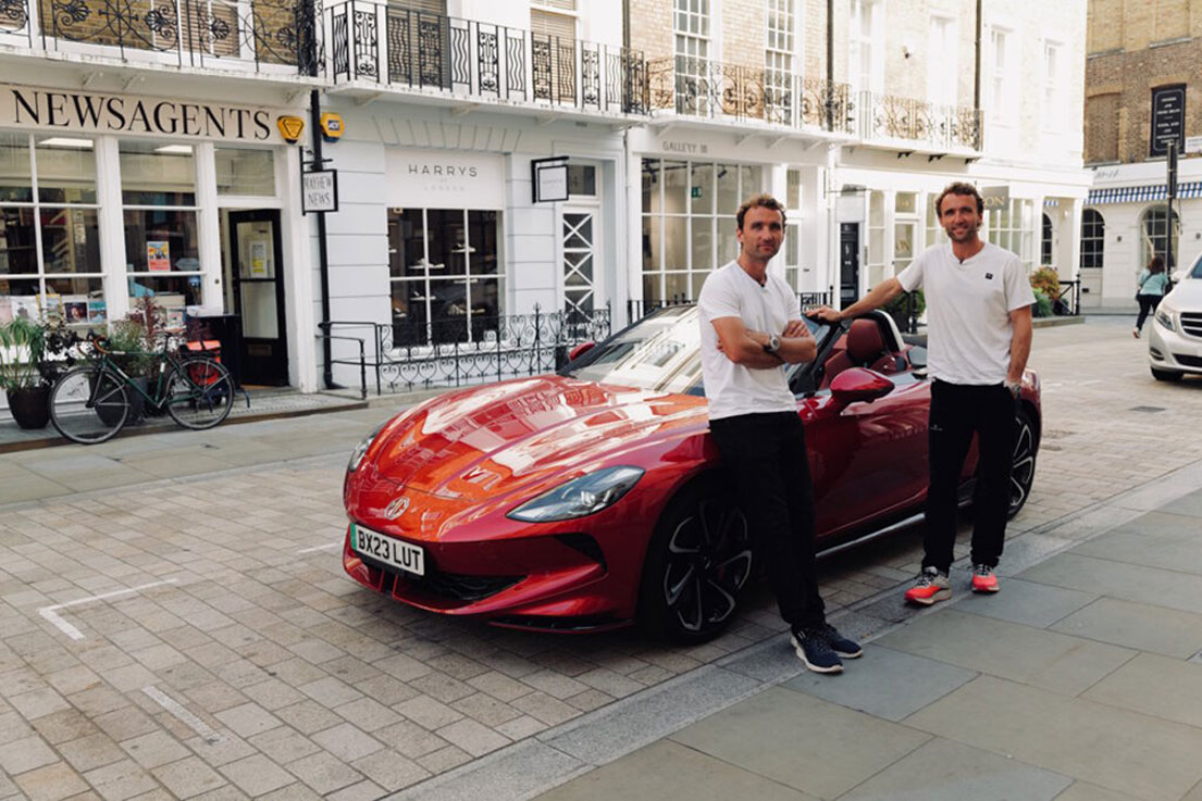 Hugo-and-Ross-Turner-MG-Cyberster-London-1105x737